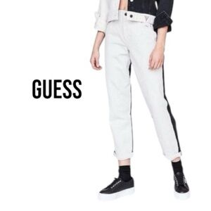 GUESS 1981 High Waisted Colorblock Two Tone Jeans | Staight Leg | 28 | RARE
